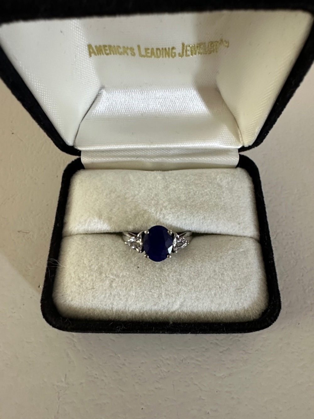 KARIS LAB SAPPHIRE STERLING RING 6.25